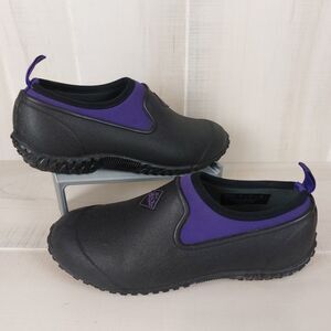 Muck Muckster II Slip-On Shoes Womens Size 6 Black Purple Lawn and Garden